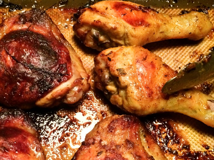 Cuisse de poulet grille  largousier